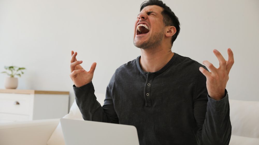 Person Shouting In Frustration - Shanti Mindcare Blog